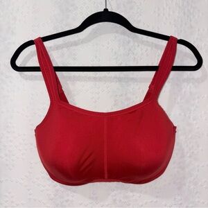 Natori Red Coolmax Underwire Sports Bra 34DDD Moisture Wicking Athletic Gym